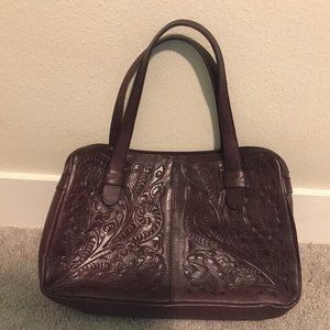 Alexis David - Bruna - Leather Briefcase - Plum - Purple
